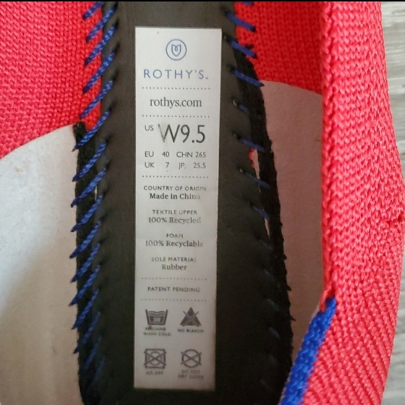 9.5 Rothys Tangerine Point Flats - Picture 3 of 4